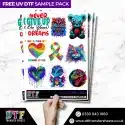 UV DTF Transfersheets FREE Sample Pack - dtftransfersheets.co.uk